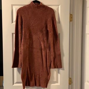Express plush mauve sweater dress- wore once